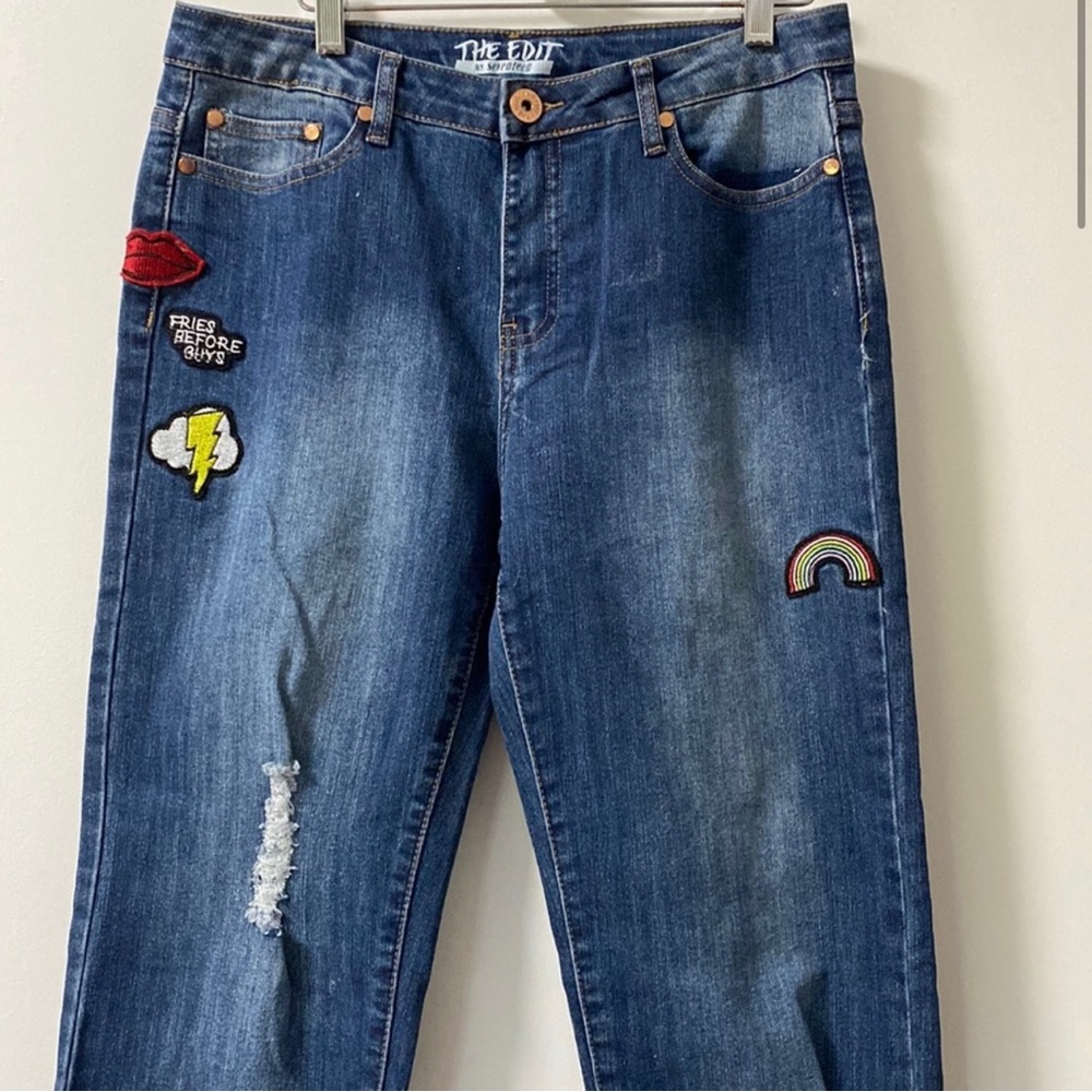 Patched Jean by The Edit Seventeen